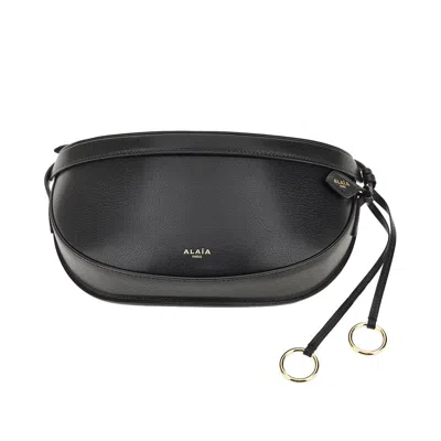 Alaïa Grained Leather 'east West' Bag In Black
