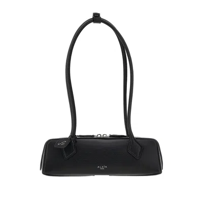 Alaïa Grained Leather Small 'le Teckel' Bag In Black