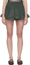 Alaïa Gray Crinoline Knit Shorts