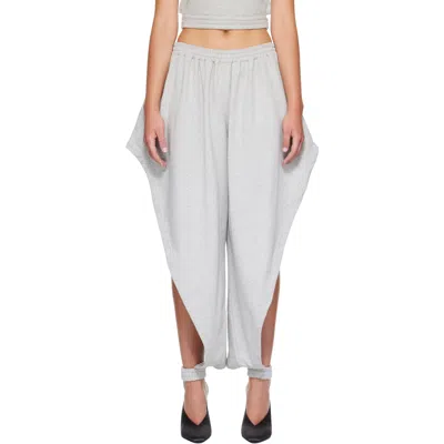 Alaïa Gray Fleece Jersey Pointed Trousers