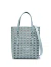 Alaïa Blue Mina Ns Tote In Grey