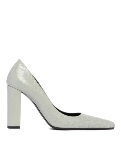 Alaïa Gray Pointed Toe Pumps In White