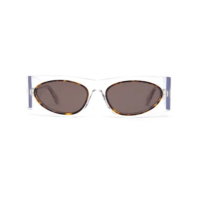 Alaïa Grey Sunglasses Women In Gray