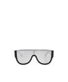 Alaïa Oversized Square Frame Sunglasses Thick Temples In White
