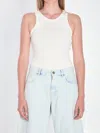 Alaïa Alaia Sculpting Rib Jersey Bodysuit In White