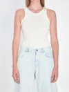 Alaïa Alaia Sculpting Rib Jersey Bodysuit In White