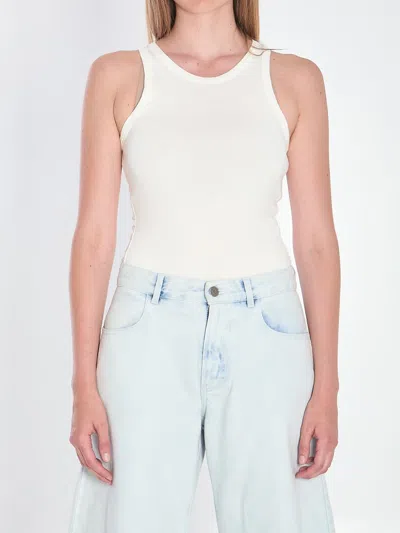 Alaïa Halter Bodysuit In White