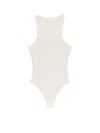 Alaïa Halter Cotton And Viscose Bodysuit