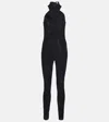 Alaïa Black Floral Jumpsuit In Black