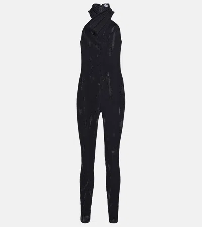 Alaïa Jumpsuit Aus Jersey In 995 - Noir Alaia