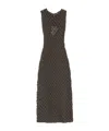 Alaïa Hand Knotted Dress In Gray