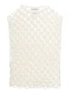 Alaïa Alaia White Knotted Sleeveless Tank Top Women