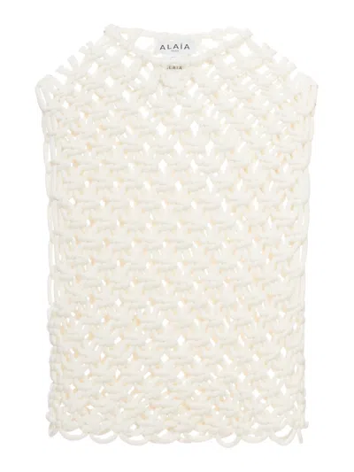 ALAÏA HAND KNOTTED TOP