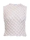 Alaïa Alaia White Knotted Sleeveless Tank Top Women In White