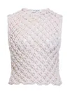 Alaïa Alaia White Knotted Sleeveless Tank Top Women In White