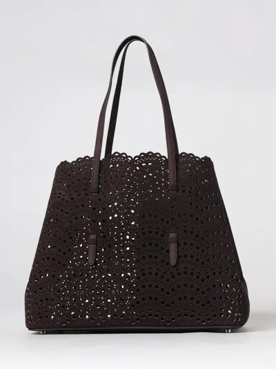 Alaïa Handbag Woman In Brown