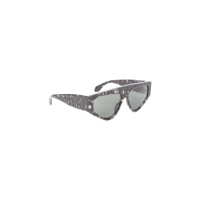 Alaïa Alaia Havana Brown Acetate 97 Mask Sunglasses In Multi