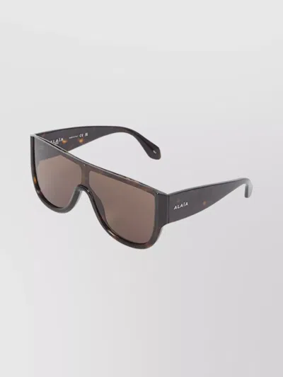 Alaïa Havana Style Square Sunglasses In Multi