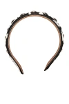 Alaïa Headband In Blanc & Noir