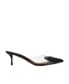 Alaïa Coeur 55 Pvc And Patent-leather Mules In Black