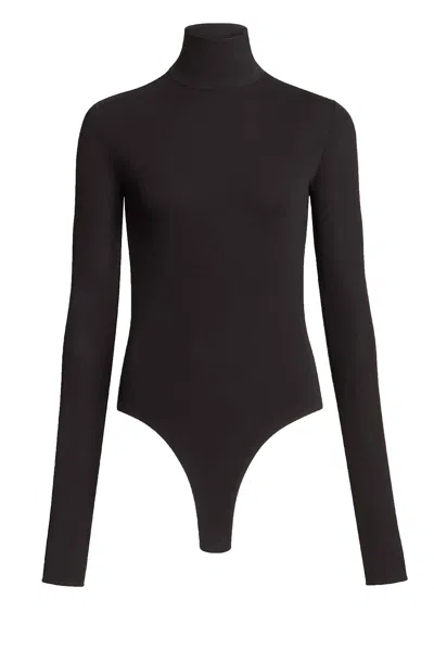 Alaïa Heart Bodysuit Top In Brown