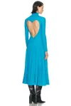 Alaïa Heart Dress In Blue
