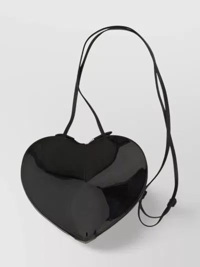 Alaïa Heart Shape Glossy Adjustable Strap Shoulder Bag
