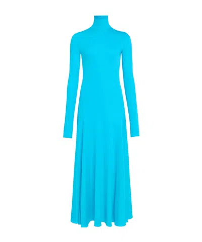 ALAÏA HEART-SHAPED BACK MIDI DRESS