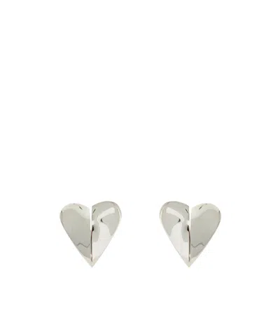 ALAÏA ALAÏA LE COEUR HEART-SHAPED POLISHED EARRINGS