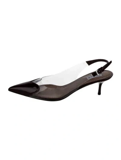 Pre-owned Alaïa Heart-toe Slingbacks Patent Leather Slingback Pumps In Pink