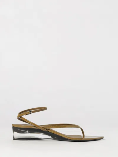Alaïa Heeled Sandal Woman Color Green In Multi