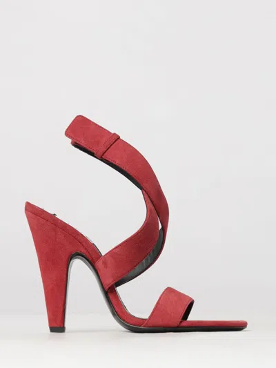 Alaïa Heeled Sandal Woman In Red