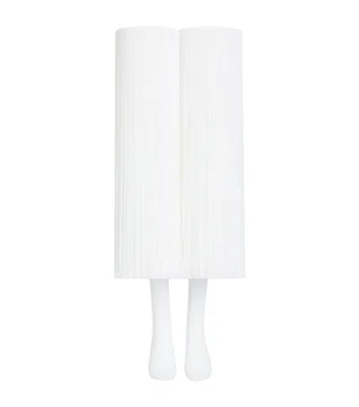 Alaïa High Fringed Socks In White