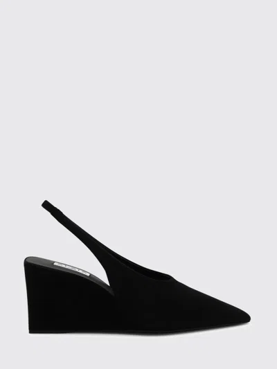 ALAÏA ALAÏA CUBE SUEDE WEDGE SLINGBACKS,H97019002