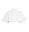 Alaïa High-neck Crop Top In White