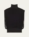 Alaïa Black Knitted Fringes Jumper