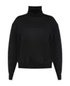 Alaïa High-neck Long-sleeved Sweater In Black