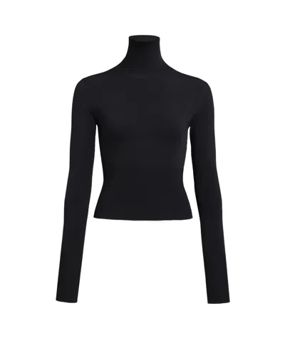 Alaïa High-neck Sweater In Black