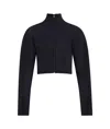 Alaïa High-necked Casual Jacket In Black