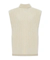 Alaïa High-necked Cloak In Nude