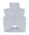 Alaïa High-necked Sleeveless Vest In White
