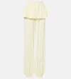 Alaïa High-rise Pants In Yellow