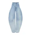 Alaïa High-rise Round Jeans In Black