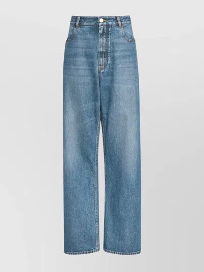 Alaïa High Rise Wide Leg Trousers