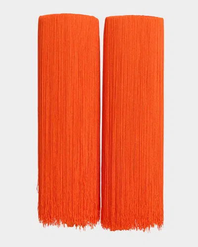 Alaïa High Socks Visco In Red