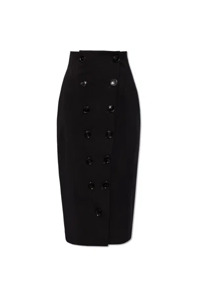 ALAÏA ALAIA HIGH WAIST MIDI TUBE SKIRT