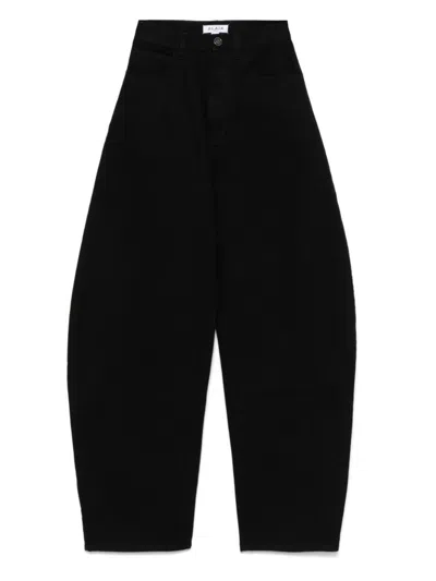 Alaïa Alaia High Waist Rounded Jeans In Black