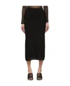 Alaïa High Waist Skirt In Black