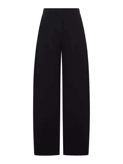 Alaïa High-waisted Rounded Trousers In Black