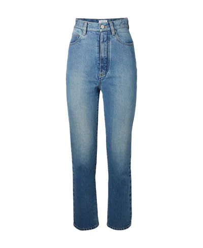 Alaïa High-waisted Skinny Jeans In Blue